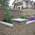 Tiered Retaining Walls Double as Planters