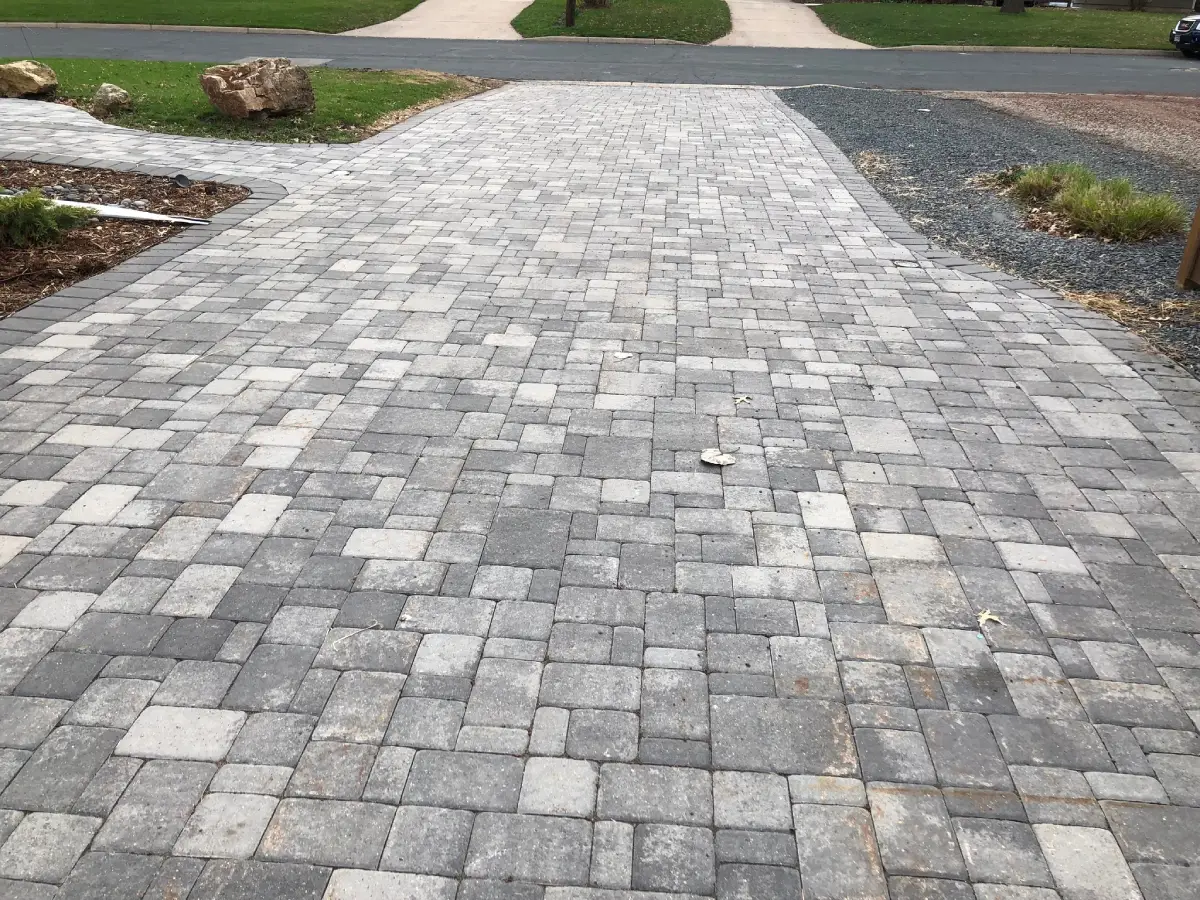 Paver Driveway Lake elmo Woodbury MN Privacy Fence Installation