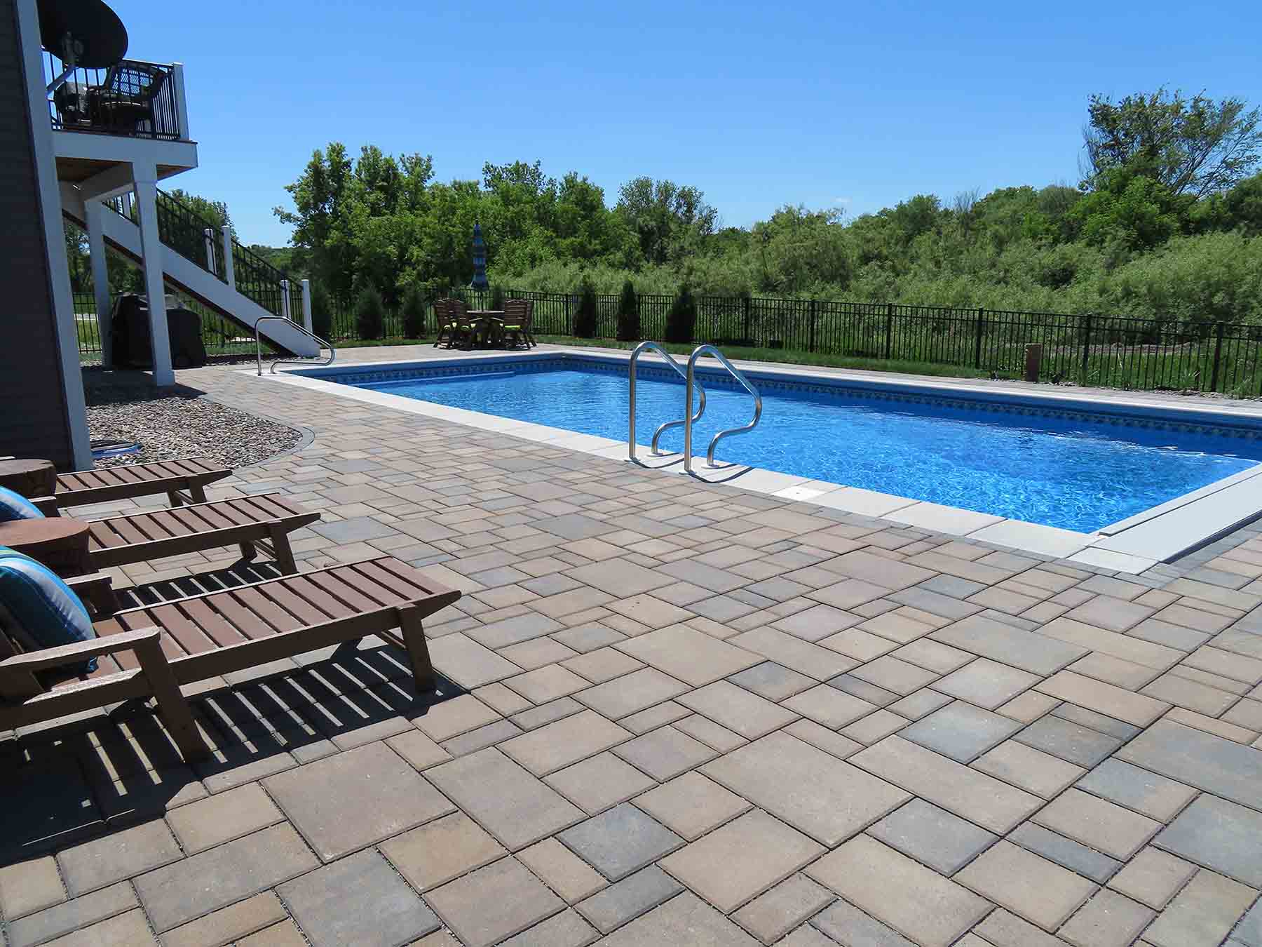 Paver Pool Deck Installation, MN