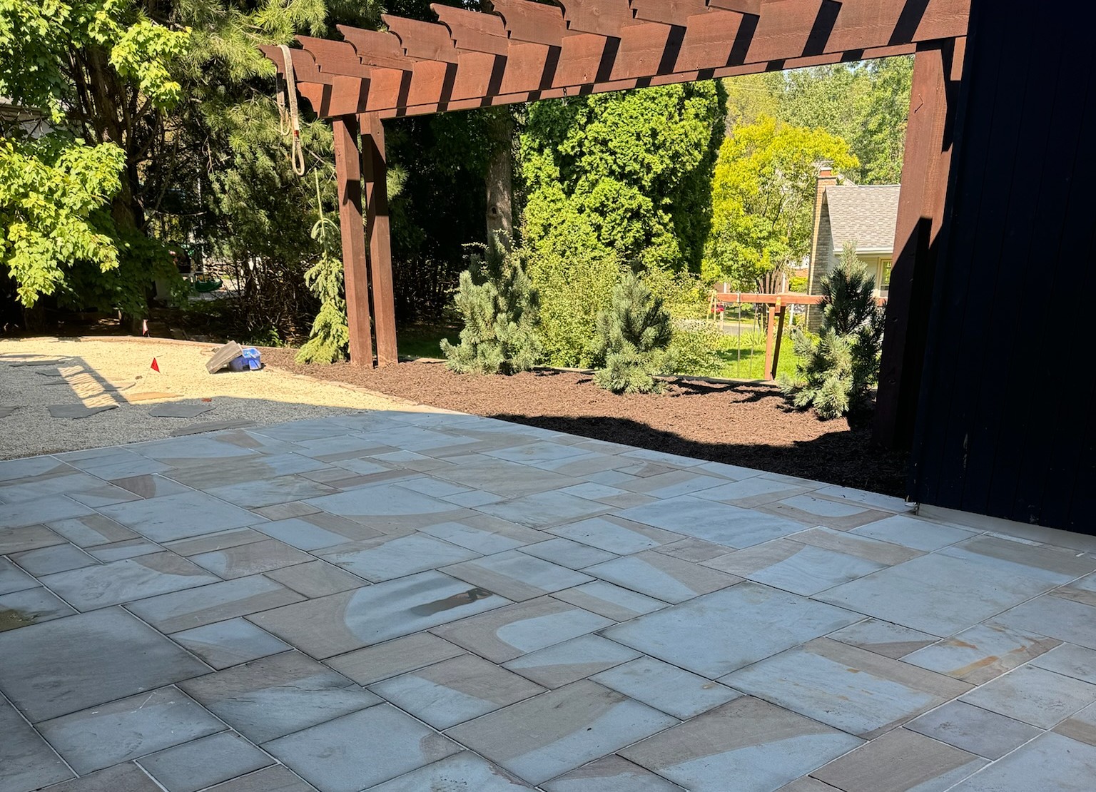Amazing Bluestone patio with pergola in lake minnetonka mn 2