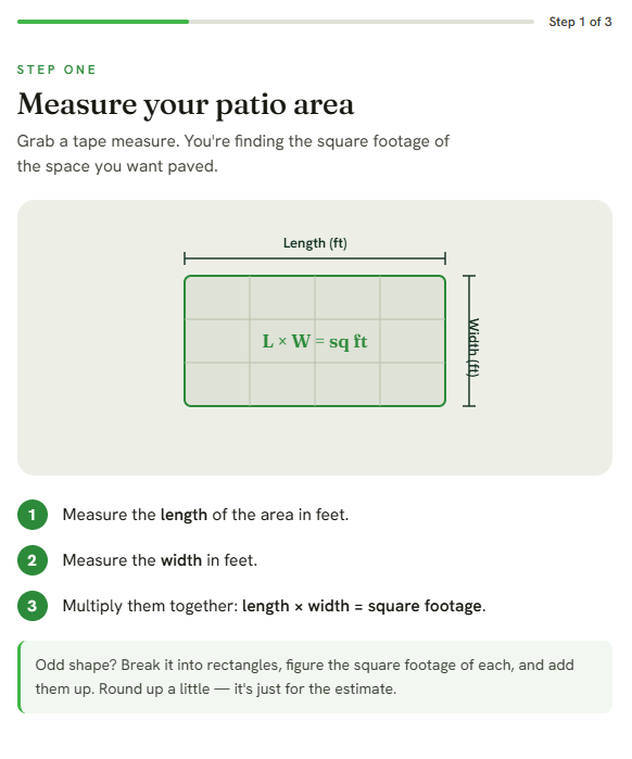 Villa Patio Estimator 2